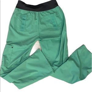 Purple label Healing Hands Yoga Mint Scrub Pants